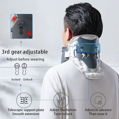 Neck Care Cervical Collar Vertebra Stretch Inflatable Traction Device 4