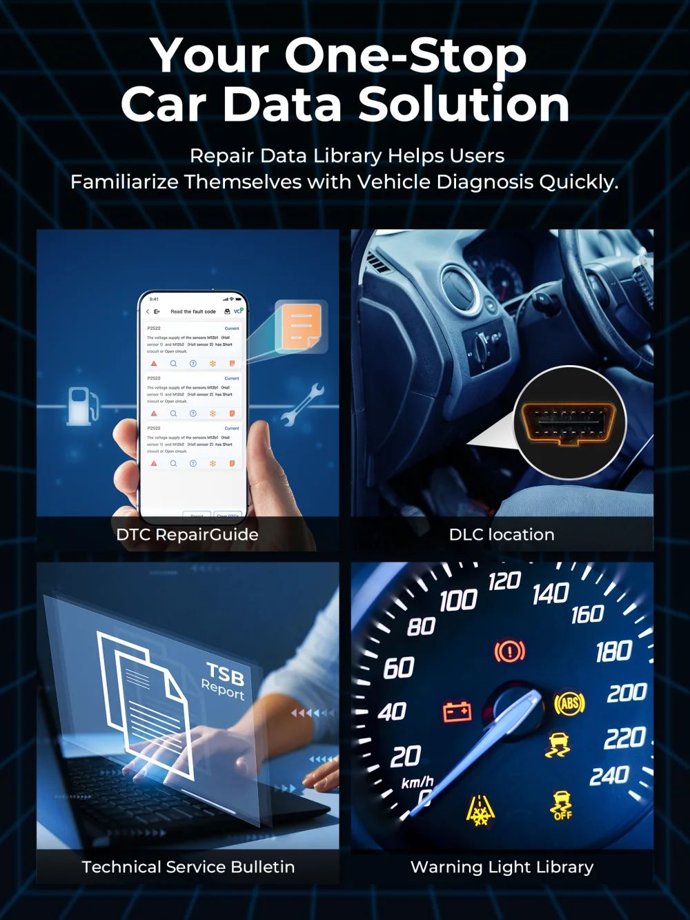 TOPDON TopScan Lite Smart Diagnostic Tool Bluetooth Scanner With DTC Repair Guide  Engine Fault Cod 2