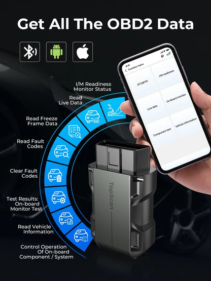 TOPDON TopScan Lite Smart Diagnostic Tool Bluetooth Scanner With DTC Repair Guide  Engine Fault Cod 4