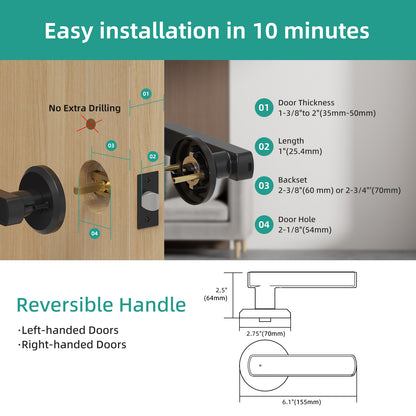 Viladepot Smart Lock Fingerprint  Touchscreen Keypad Door Lock 4