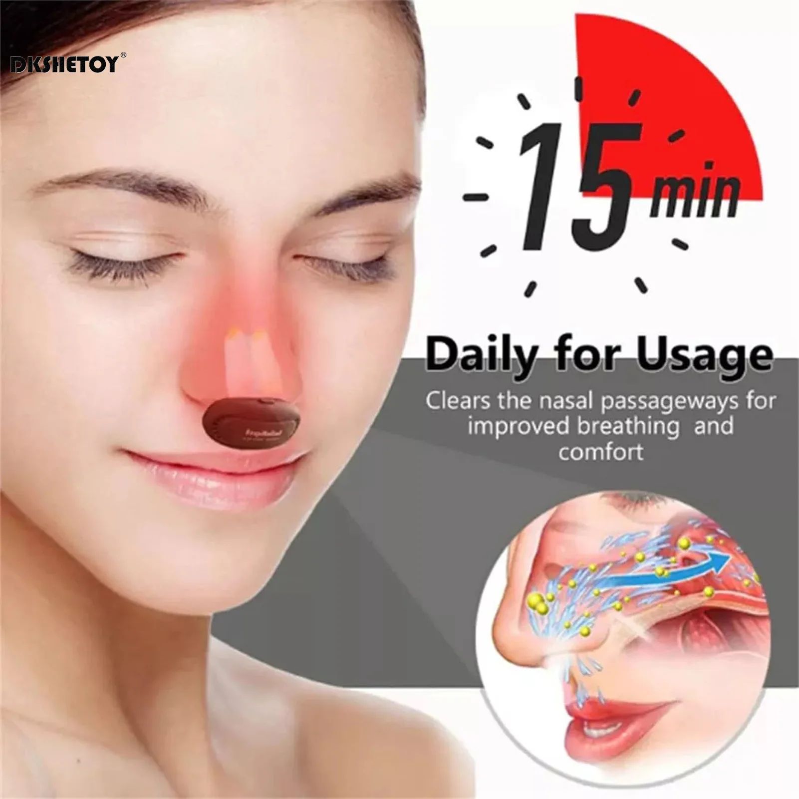 Red Light Nasal Therapy Instrument Smart Infrared Nasal Therapy Device For Rhinitis Relief Intellig 2