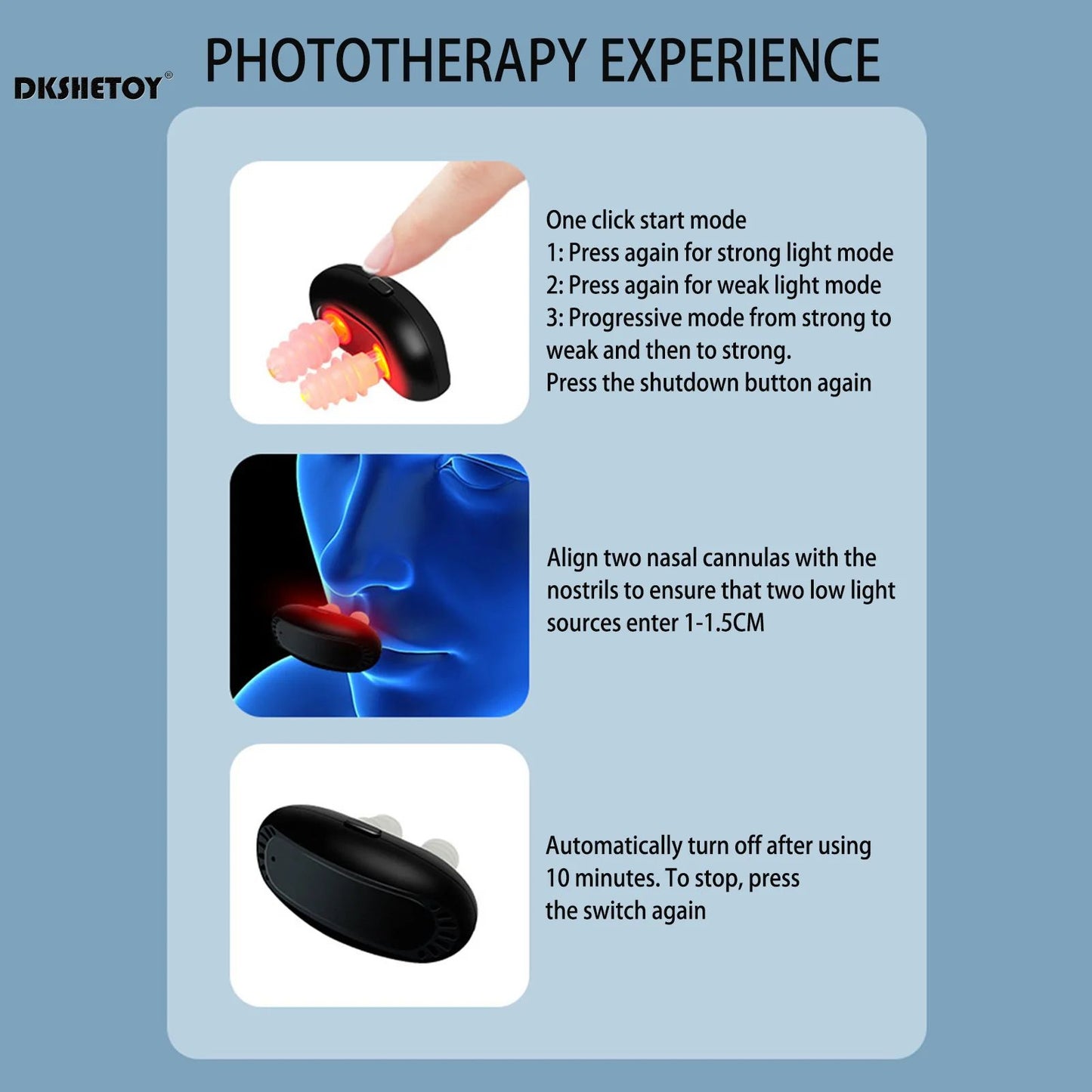 Red Light Nasal Therapy Instrument Smart Infrared Nasal Therapy Device For Rhinitis Relief Intellig 3