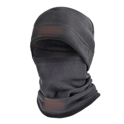 Fleece Neck Cover Hat Gloves Set For Winter Outdoor Cycling Mountaineering Cold Weather Mask Cotton 5