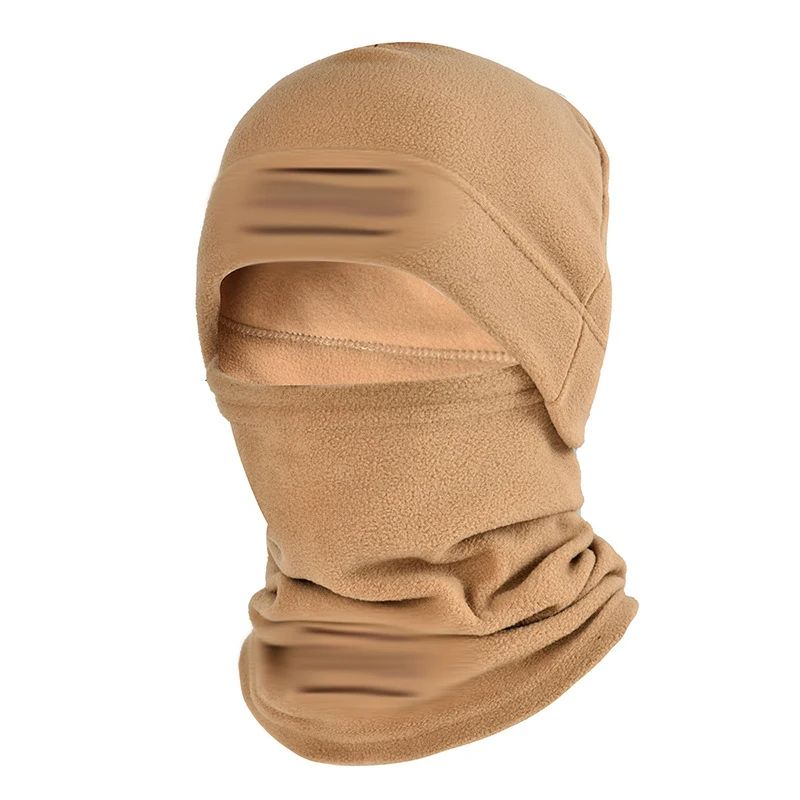 Fleece Neck Cover Hat Gloves Set For Winter Outdoor Cycling Mountaineering Cold Weather Mask Cotton 6
