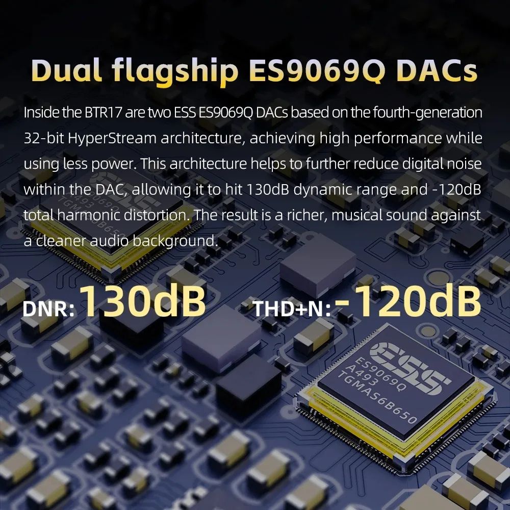FiiO BTR17 HiRes Bluetooth DACAmp  35mm  44mm Balanced DSD256 USB DAC For HighFidelity Audio 4