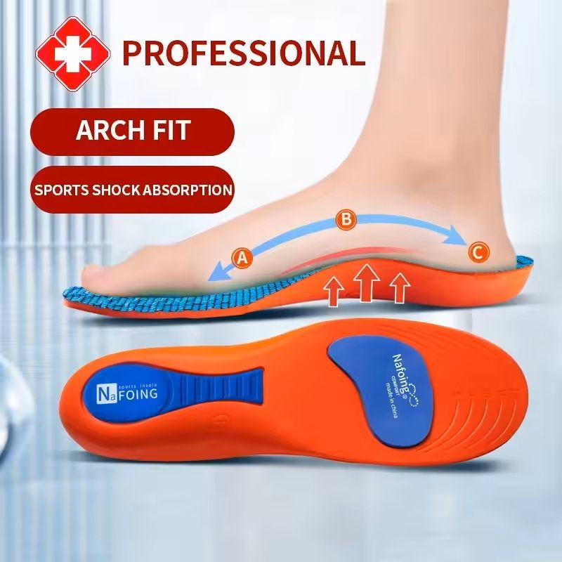 Orthotic Arch Support Insoles for Flat Feet Shock Absorbing Running Shoe Insert