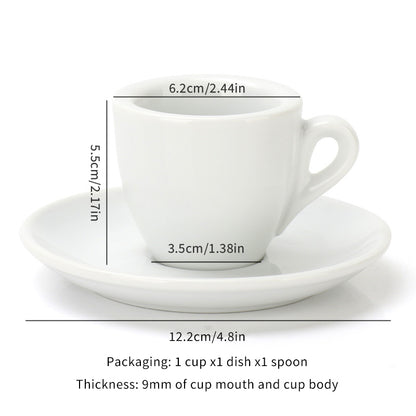Elegant Porcelain Coffee Mugs Espresso  Cappuccino Cup Set With Delicate Saucer 5