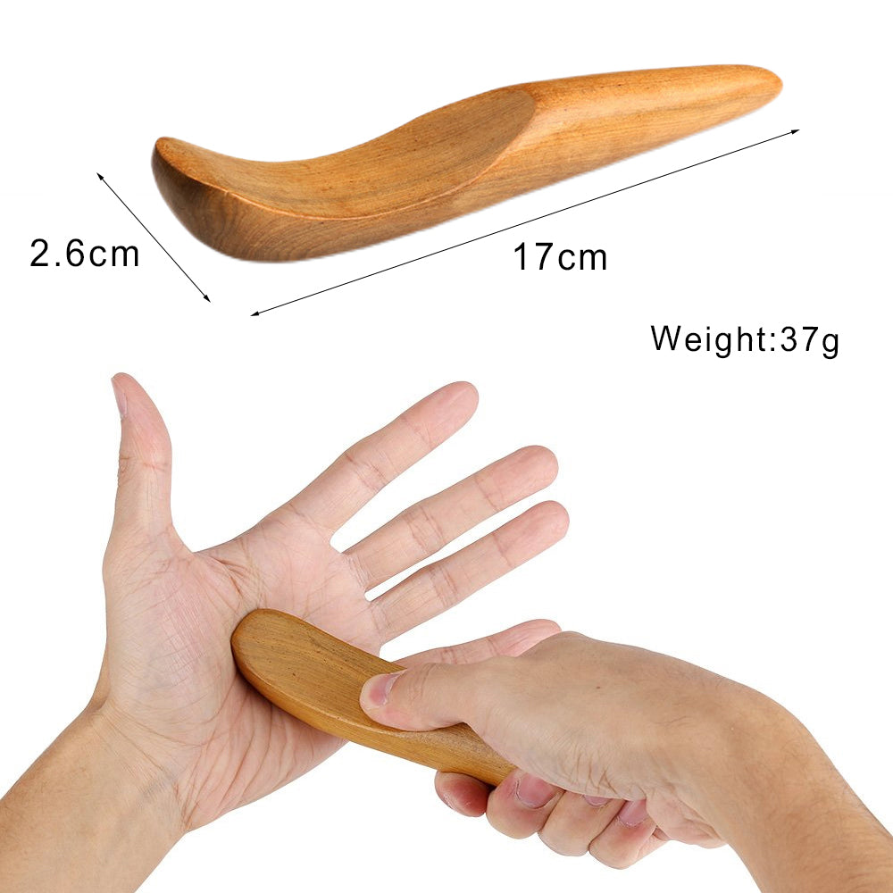 Wooden Lymphatic Drainage Massager Anti Cellulite Body Shaping  Gua Sha Tool For Sore Muscle Relief 8