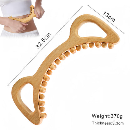 Wooden Lymphatic Drainage Massager Anti Cellulite Body Shaping  Gua Sha Tool For Sore Muscle Relief 13