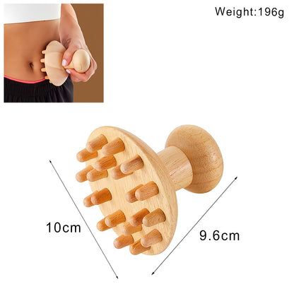 Wooden Lymphatic Drainage Massager Anti Cellulite Body Shaping  Gua Sha Tool For Sore Muscle Relief 17