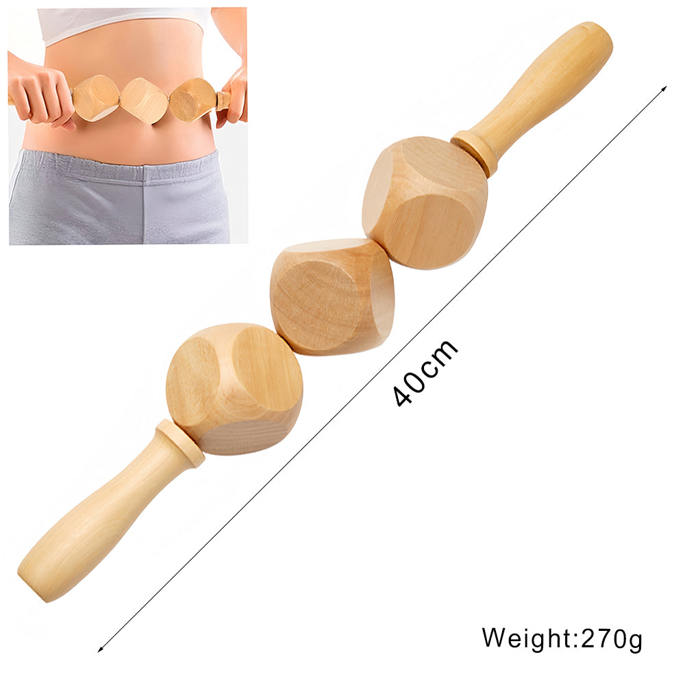 Wooden Lymphatic Drainage Massager Anti Cellulite Body Shaping  Gua Sha Tool For Sore Muscle Relief 18