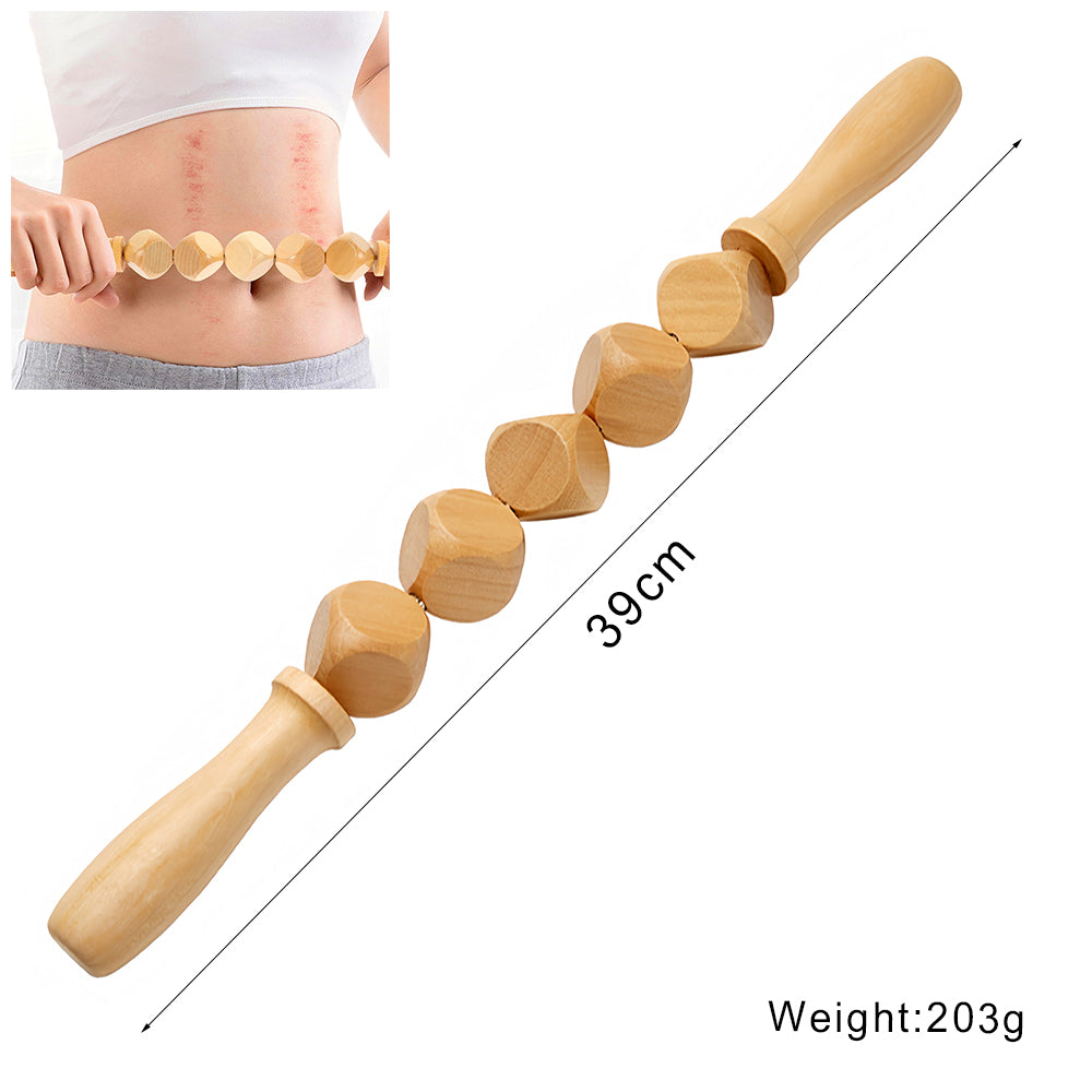Wooden Lymphatic Drainage Massager Anti Cellulite Body Shaping  Gua Sha Tool For Sore Muscle Relief 21