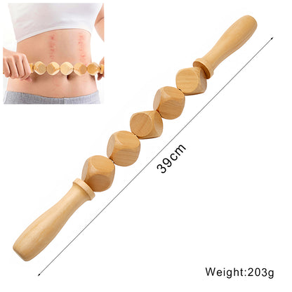 Wooden Lymphatic Drainage Massager Anti Cellulite Body Shaping  Gua Sha Tool For Sore Muscle Relief 21