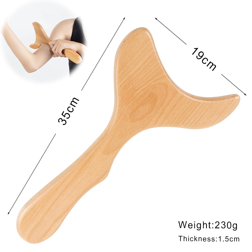 Wooden Lymphatic Drainage Massager Anti Cellulite Body Shaping  Gua Sha Tool For Sore Muscle Relief 26