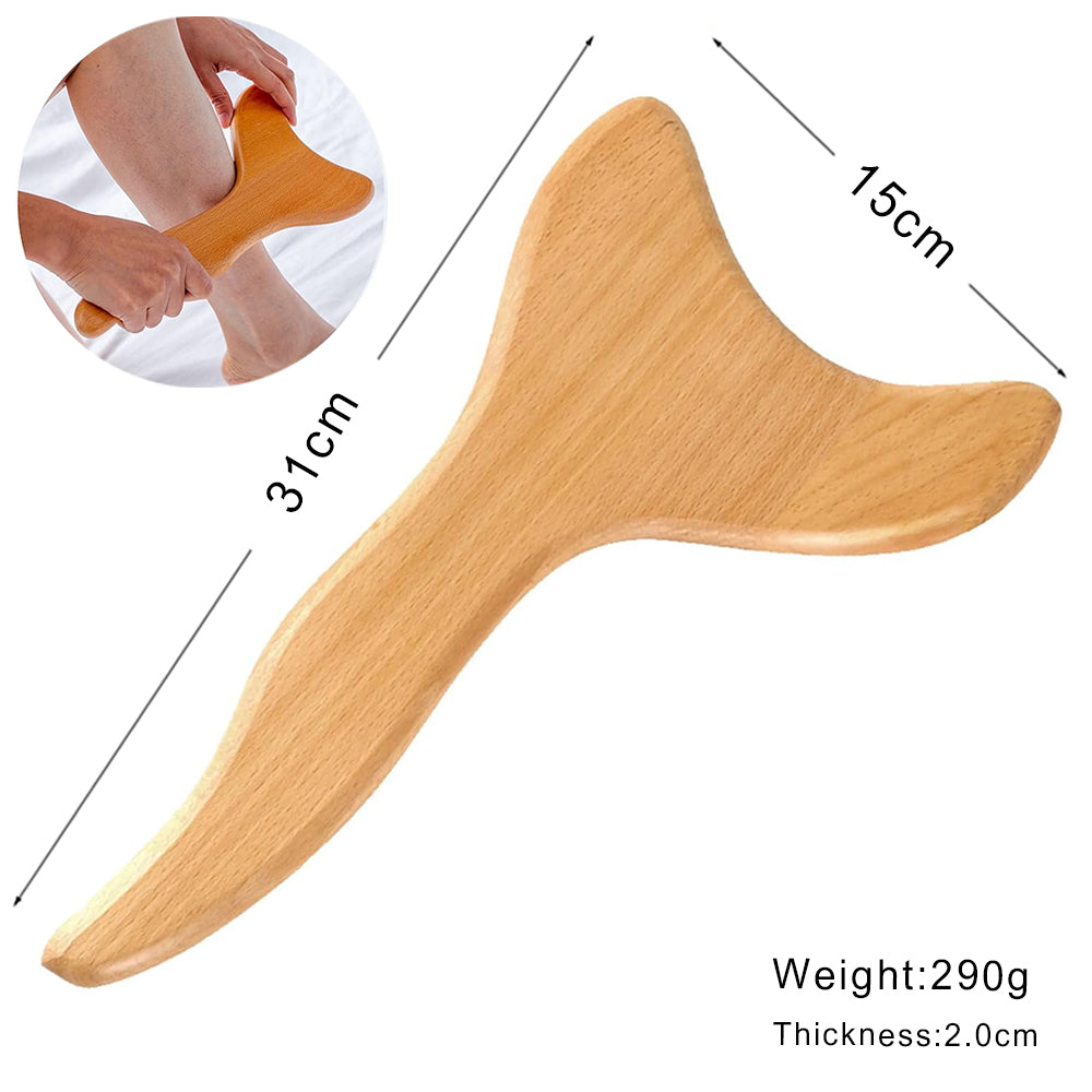 Wooden Lymphatic Drainage Massager Anti Cellulite Body Shaping  Gua Sha Tool For Sore Muscle Relief 27