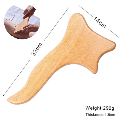 Wooden Lymphatic Drainage Massager Anti Cellulite Body Shaping  Gua Sha Tool For Sore Muscle Relief 28