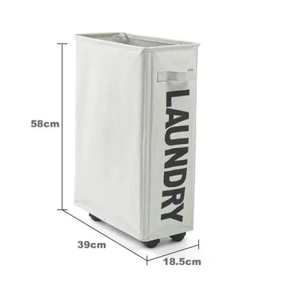 Waterproof Foldable Storage Basket Large Capacity Laundry  Yoga Mat Bag On Wheels 5