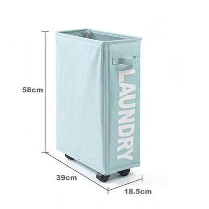 Waterproof Foldable Storage Basket Large Capacity Laundry  Yoga Mat Bag On Wheels 6