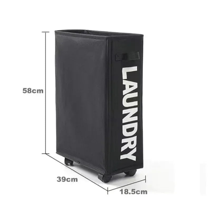 Waterproof Foldable Storage Basket Large Capacity Laundry  Yoga Mat Bag On Wheels 7