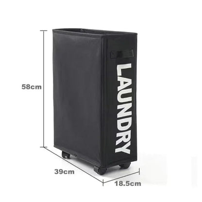 Waterproof Foldable Storage Basket Large Capacity Laundry  Yoga Mat Bag On Wheels 7