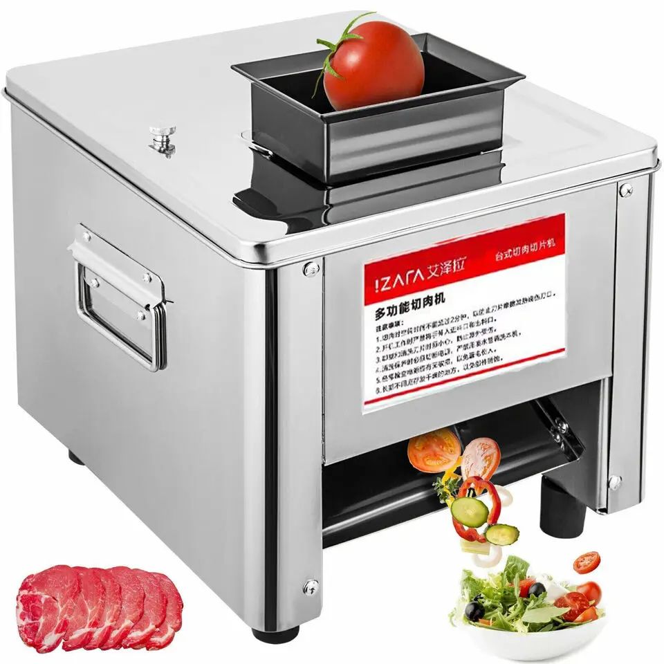 High Power Stainless Steel Automatic Meat Grinder  Electric Fish Vegetable Cutter Commercial Grade  1