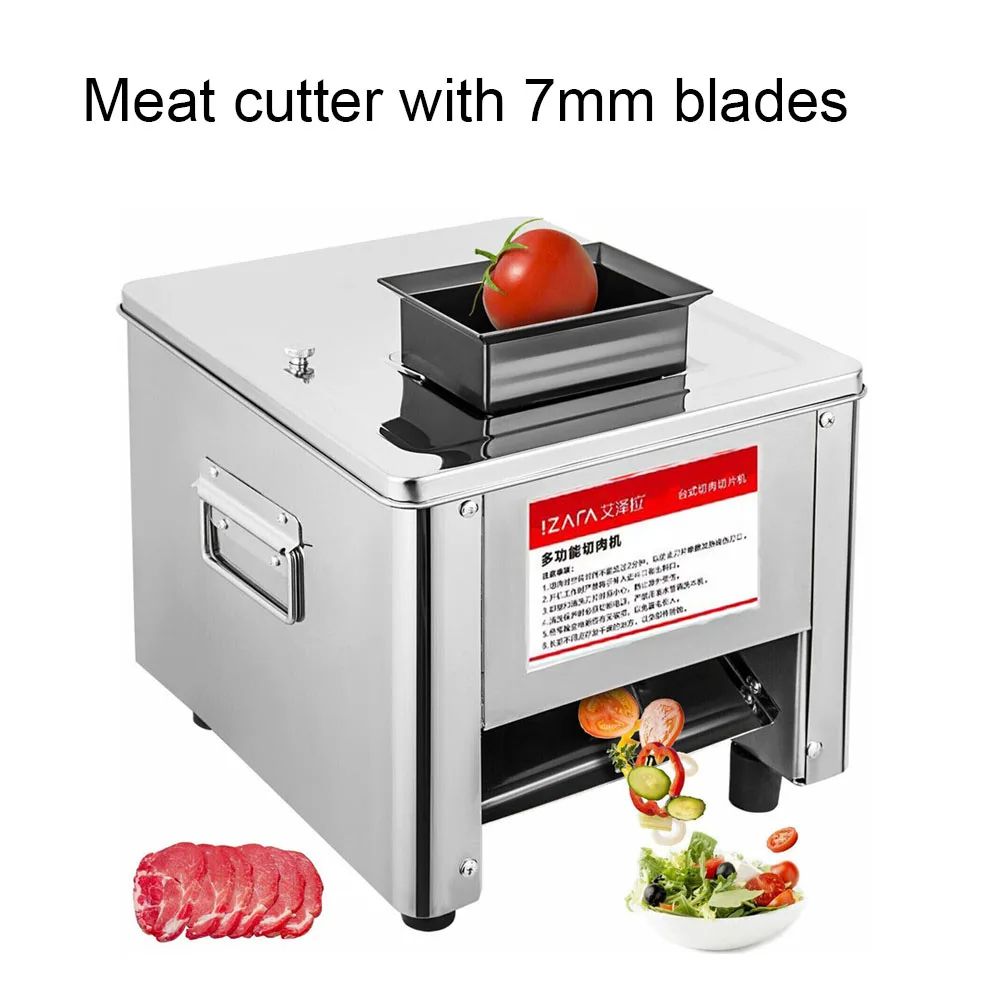 High Power Stainless Steel Automatic Meat Grinder  Electric Fish Vegetable Cutter Commercial Grade  9