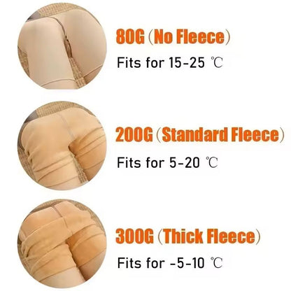 FleeceLined Thermal Tights For Women High Waist Winter Slim Pantyhose 1