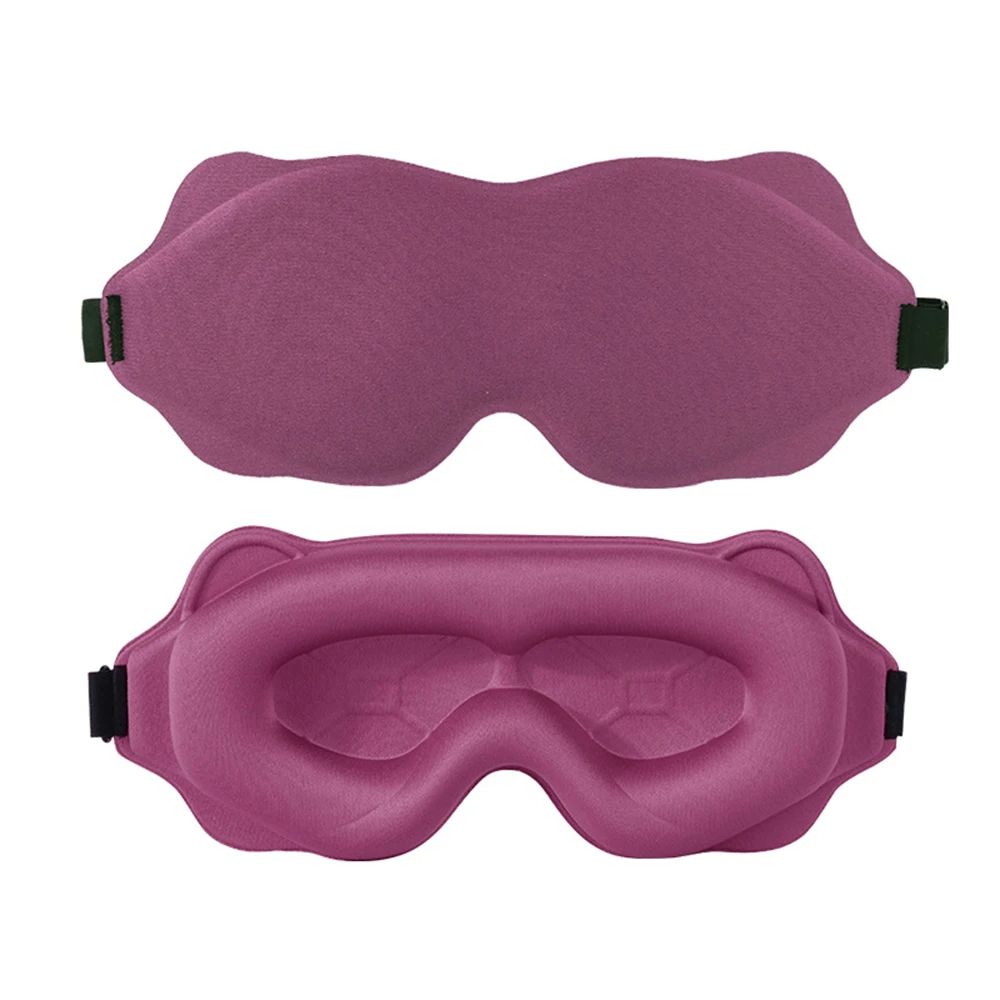 3D Sleeping Mask For Eyes Block Out Light Soft Sleeping Aid Breathable Eye Mask For Travel Night Sl 9