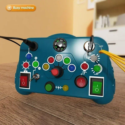Montessori Busy Board Sensory Toys Cartoon LED Light Switch Control Board For Toddlers 24 Years Tra 8