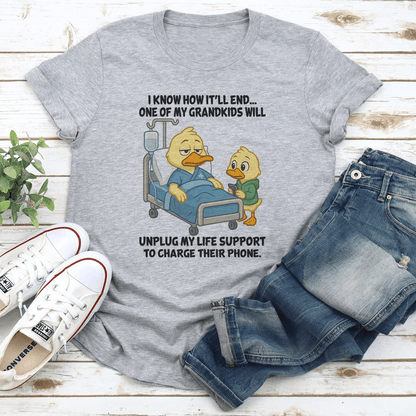 I Know How Itll End One Of My Grandkids Tee 2