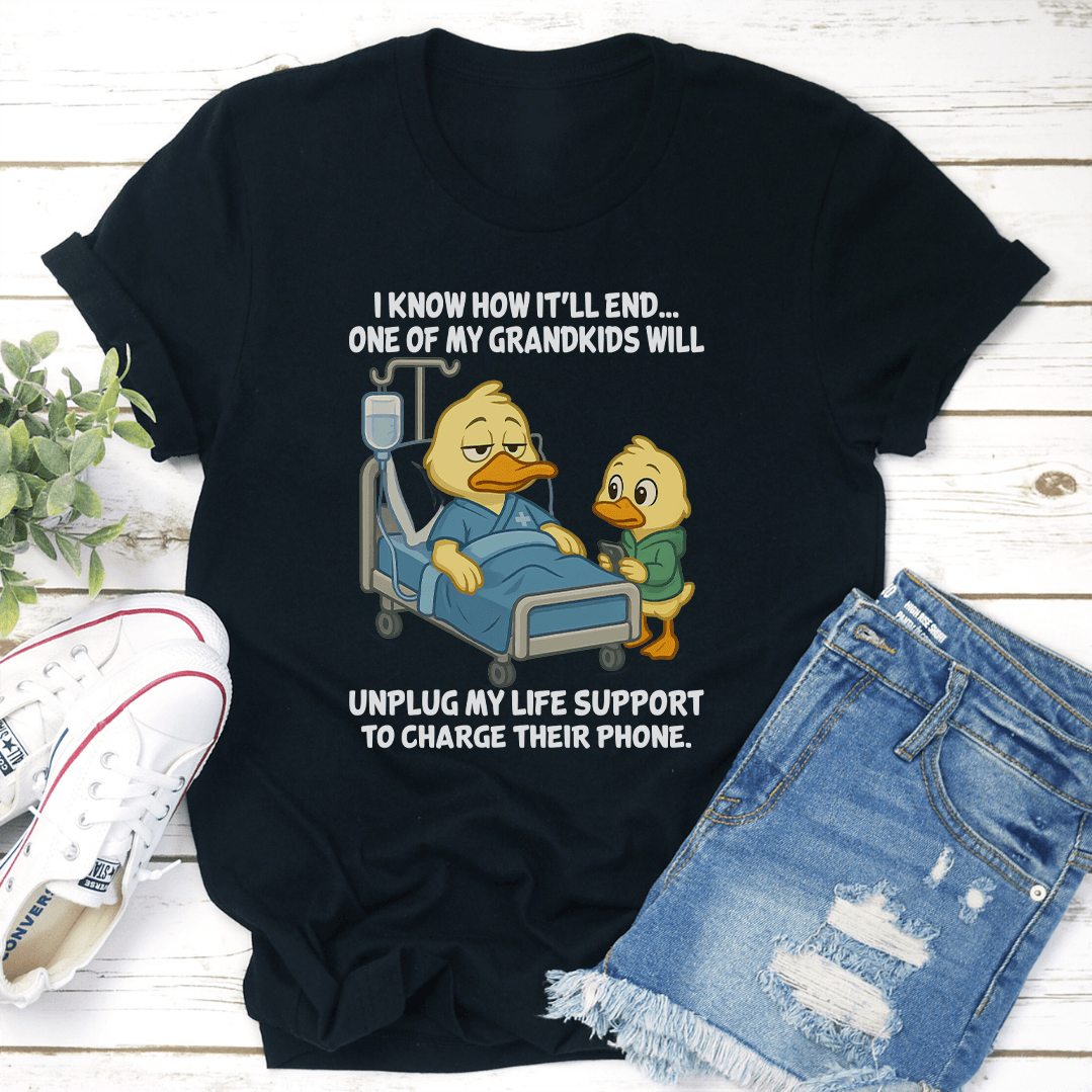 I Know How It'll End One Of My Grandkids Tee