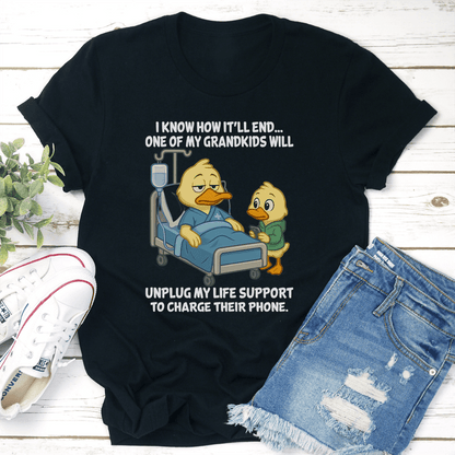 I Know How It'll End One Of My Grandkids Tee