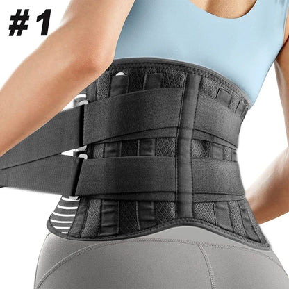 Adjustable Breathable Waist Brace Lower Back Support Belt For Sciatica  Herniated Disc Relief Back  5
