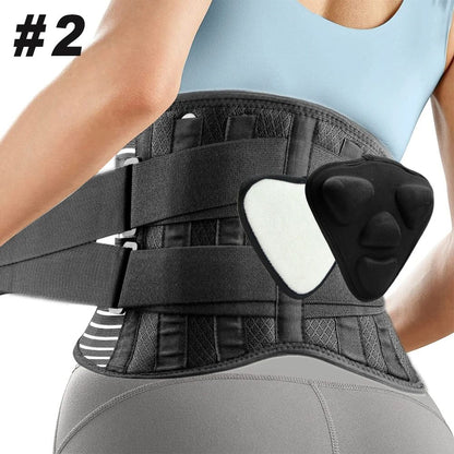 Adjustable Breathable Waist Brace Lower Back Support Belt For Sciatica  Herniated Disc Relief Back  6
