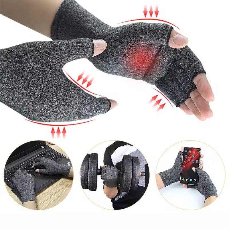 Fingerless Compression Gloves For Hand Pain Relief And Joint Support 9