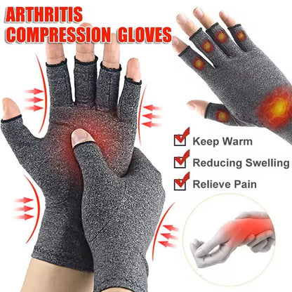 Fingerless Compression Gloves for Hand Pain Relief and Joint Support