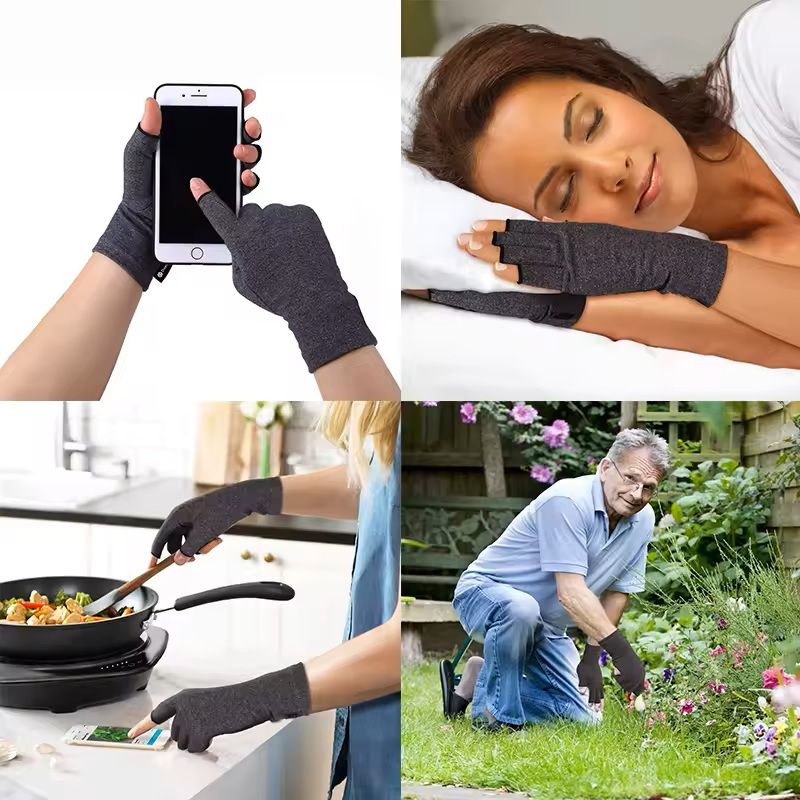 Fingerless Compression Gloves For Hand Pain Relief And Joint Support 8