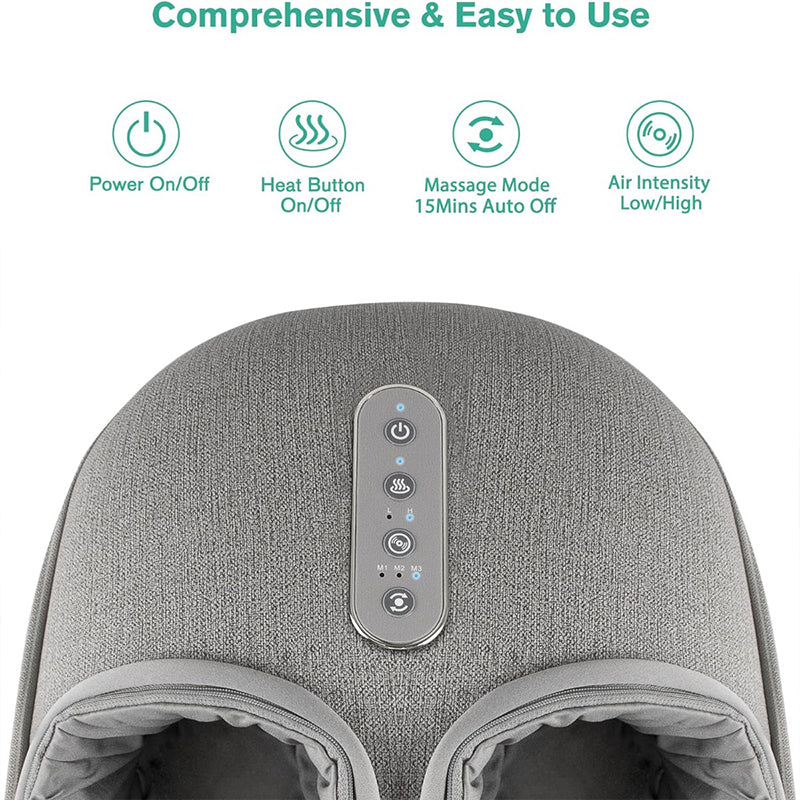 Medcursor Heated Foot Massager Deep Shiatsu Kneading Roller For Muscle Relaxation  Pain Relief 2