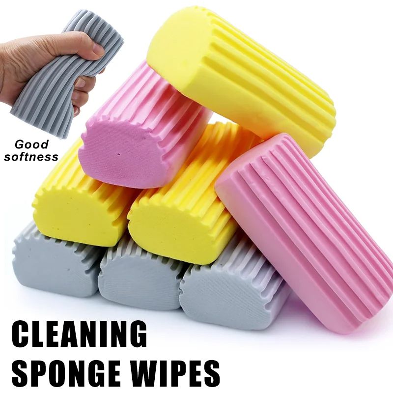 Magical Dust Cleaning Sponges, PVA Sponge Damp Clean Duster for Blinds, Glass, Mirrors, Baseboards, Vents & Railings