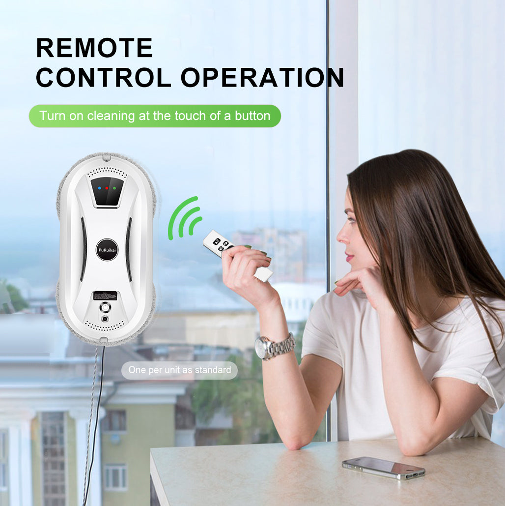 PuRuiKai Ultra Thin Robot Vacuum  Electric Window Cleaning Robot With Remote 3
