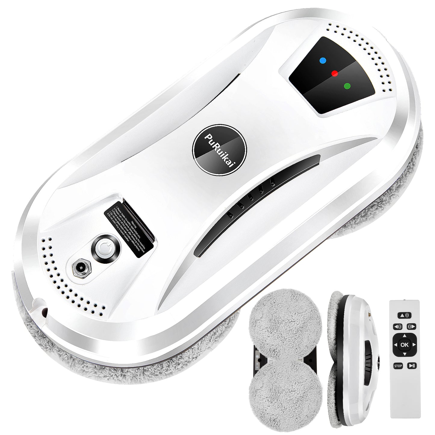 PuRuiKai Ultra Thin Robot Vacuum  Electric Window Cleaning Robot With Remote 6