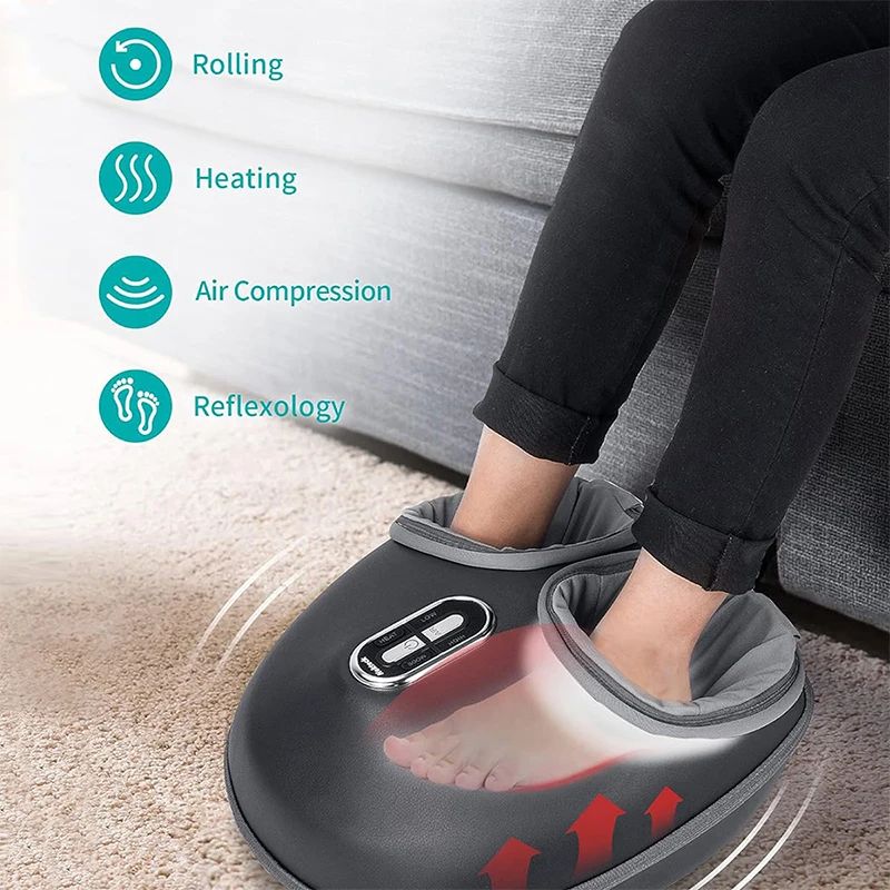 Nekteck Foot Massager With Heating Therapy Air Compression Shiatsu Knead Roller Electric Muscle Rel 1