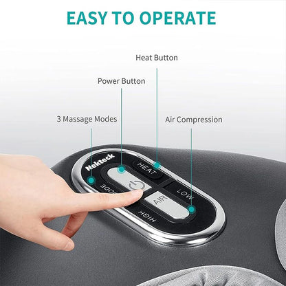 Nekteck Foot Massager With Heating Therapy Air Compression Shiatsu Knead Roller Electric Muscle Rel 2