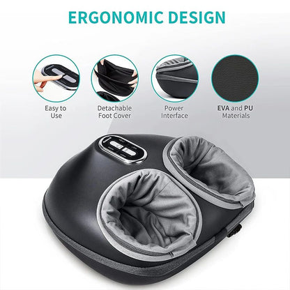 Nekteck Foot Massager With Heating Therapy Air Compression Shiatsu Knead Roller Electric Muscle Rel 3