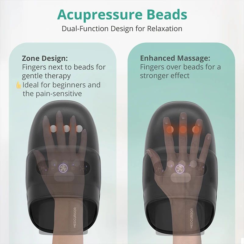Wireless Electric Hand Massager With Air Compression Heat Therapy Palm Acupoint Massager For Arthri 3