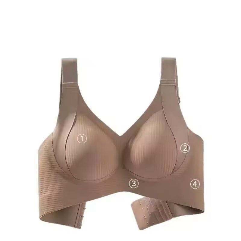 Seamless Comfort Bra For Women Adjustable Support No Steel Rings 4