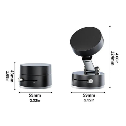 Foldable Double Sided Vacuum Suction Cup Phone Holder  Magnetic Mount Lazy Multi Functional Storage 5