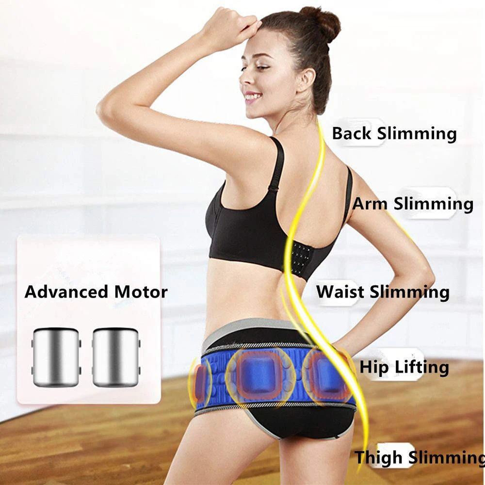 Electric Vibration Full Body Belt Abdominal Massager For Waist Fat Burning Slimming Weight Loss Mus 5