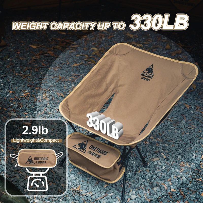Foldable Camping Chair Lightweight Fabric  Alloy Frame Compact Triangle Framed Outdoor Hiking Seat 4