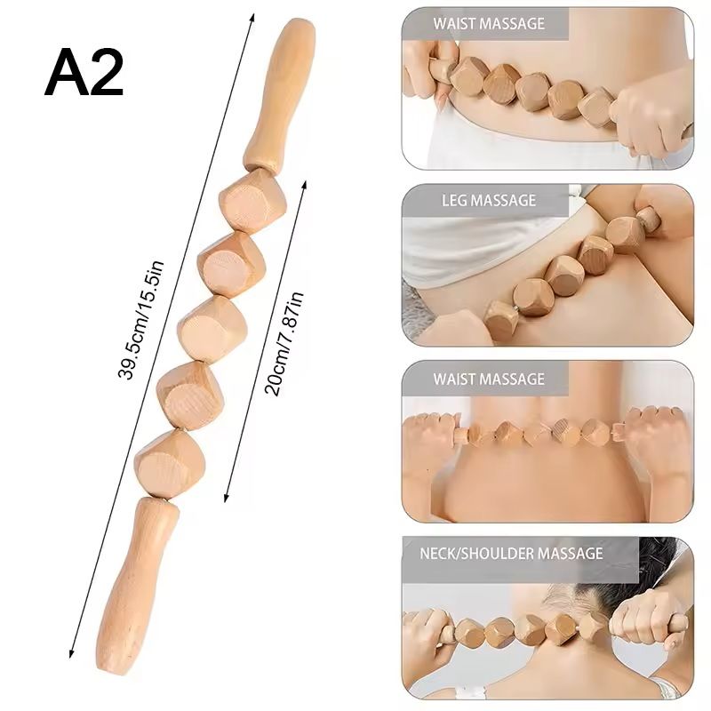 Wooden Lymphatic Drainage Massage Tools For Body Sculpting And Cellulite Relief 11